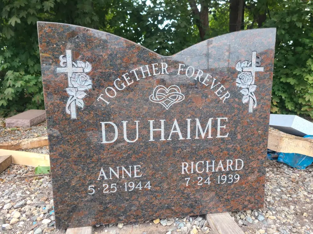 Granite Headstone Design hand-carved by Memorial Design Guide in NJ — image 2