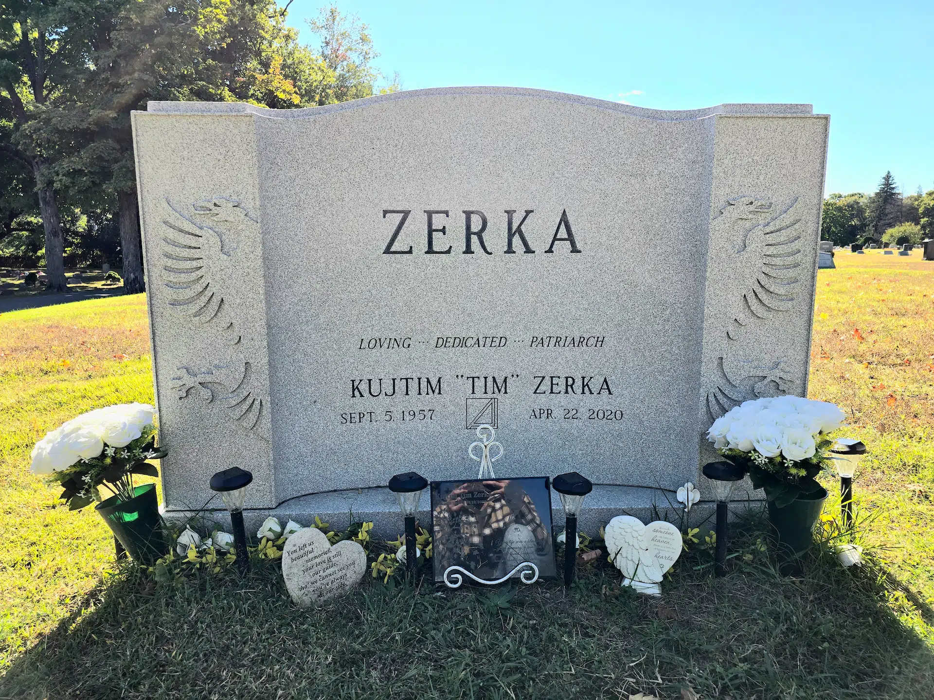 Granite Headstone Design hand-carved by Memorial Design Guide in NJ — image 4